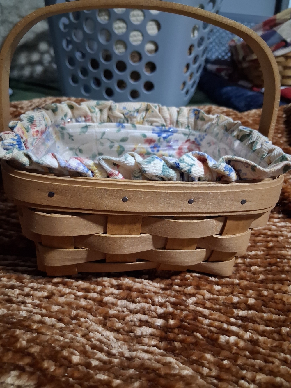 Longaberger 2003 Vintage Berry Basket,Liner And Protector